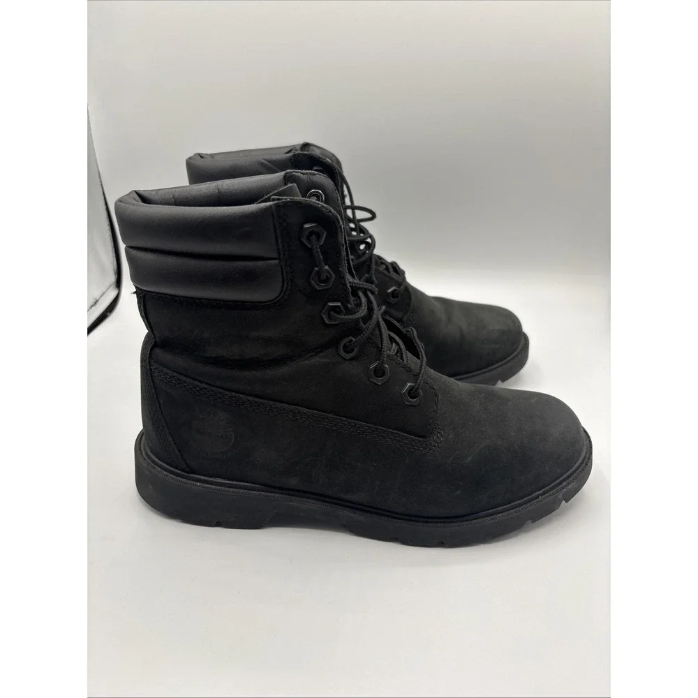Timberland Linden Woods Women's 6-Inch Waterproof Boots Black Size 7W